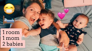 Quarantine Room Tour | Small Room, mom and babies
