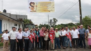 preview picture of video 'Banderazo de inicio de obra Calle La Rosa Santa Leticia Fortin'