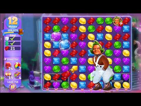 Wonka's World of Candy Level 716 - NO BOOSTERS + FULL STORY 🍫 | SKILLGAMING ✔️