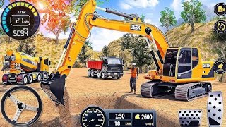 Real City JCB Excavator Loading Track Cargo Transport Gameplay - Android Gameplay 