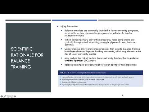 第 17 章 - 平衡訓練概念 | NASM CPT (Chapter 17 - Balance Training Concepts | NASM CPT)