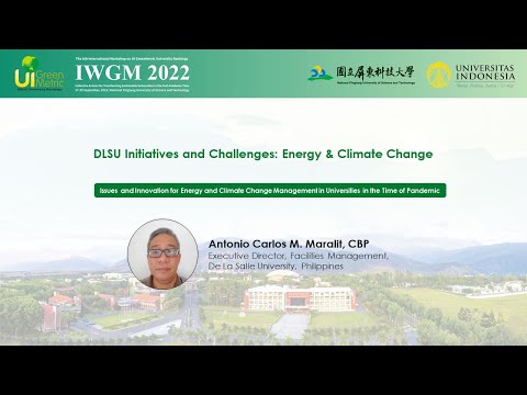 Antonio Carlos M. Maralit, CBP, Executive Director, Facilities Management, De La Salle University, Philippines