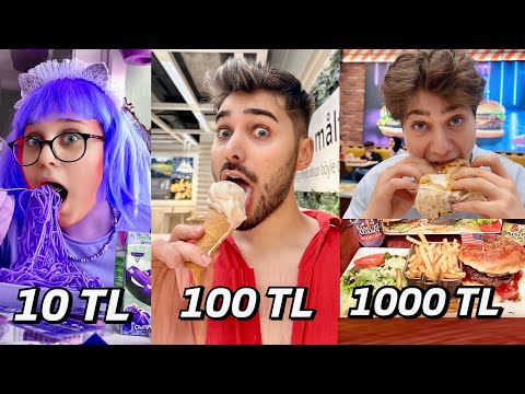 10 TL VS. 100 TL VS. 1000 TL İLE BİR GÜN GEÇİRMEK!