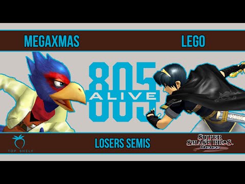 805 Alive - MegaXmas (Falco) VS Lego (Marth) - SSBM - Losers Semis