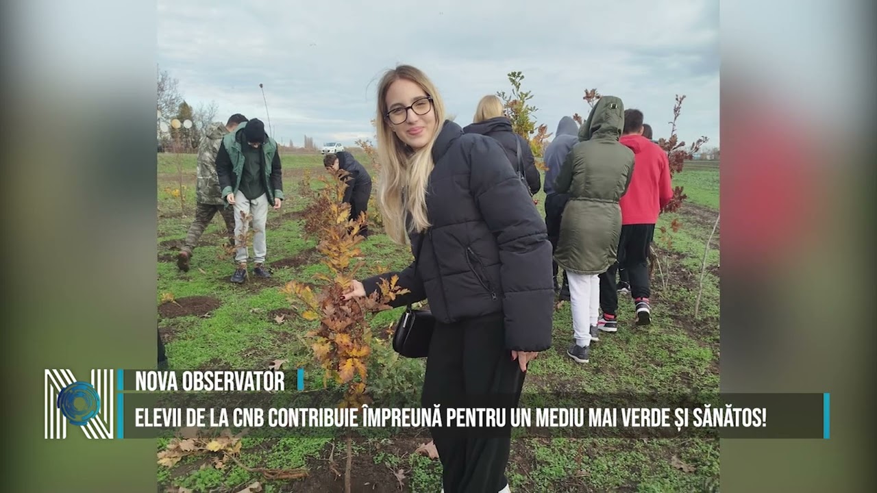 Elevii de la CNB contribuie împreună pentru un mediu mai verde și sănătos!