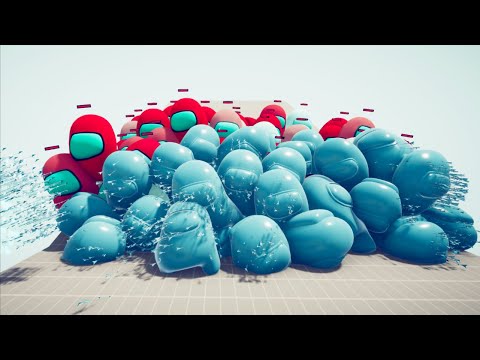 100x GIANT AMONG US vs GOD UNITS 2 - Totally Accurate Battle Simulator TABS