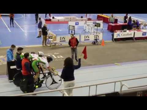 Final velocidad por equipos campeonato españa pista 2019 celebrado en Tafalla.