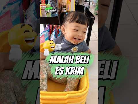 DISURUH BELI KECAP MALAH BELI ES KRIM‼️😱 #babyyoona #eskrim #shorts