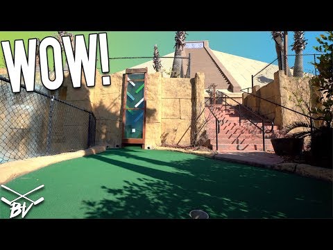 I HAVE NEVER SEEN A MINI GOLF COURSE DO THAT BEFORE!