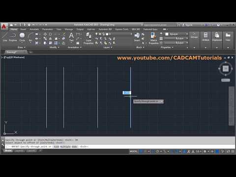 AutoCAD Tutorial Circle Command 3 Point 2 Point Tan Tan Radius Tangent Circles