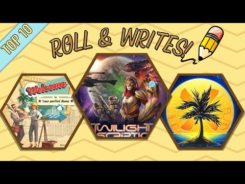 Top Ten Roll and Write Games!