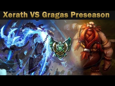League of Legends - Xerath VS Gragas Preseason Week 6 Platinum Gameplay 2014