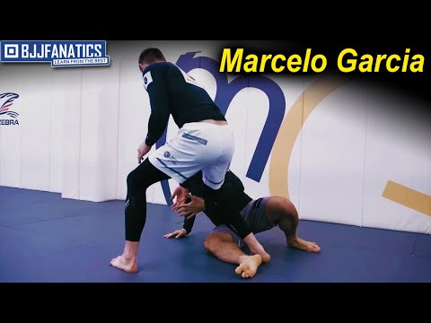 Arm Drag to Sit Out Single Leg Take Down, Arm Drag to BACK TAKE vs Quad Pod by Marcelo Garcia