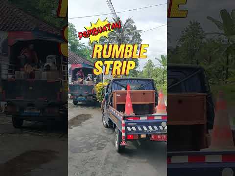 Pembuatan RUMBLE STRIP Ruas Jalan Buniayu - Prembun