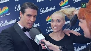 Uri Sabat y Daniela Blume en los Premios 40 Principales 2014