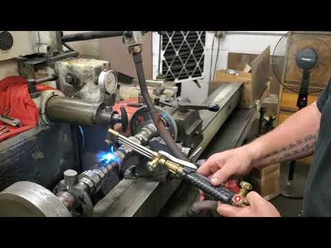 Steel Camshaft straightening with torch