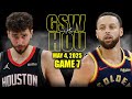 Golden State Warriors Vs Houston Rockets Full Game 7 Highlights May 4 2025 NBA Playoffs