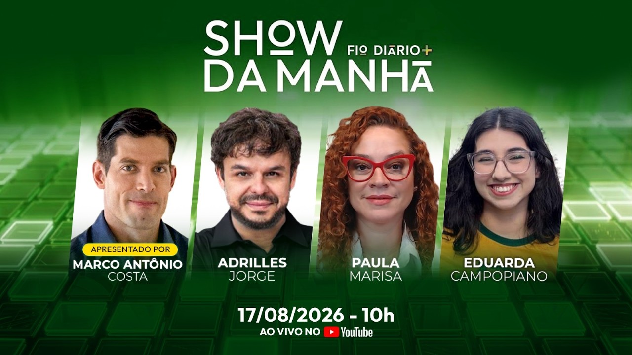 SHOW DA MANHÃ - LULINHA, CARECA DO INSS, CENSURA NAS REDES E STF CONTRA BOLSONARO? | 17/08/2026