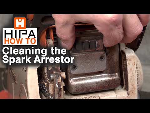 Cleaning the spark arrestor Stihl Chainsaw - Hipa How To - 004