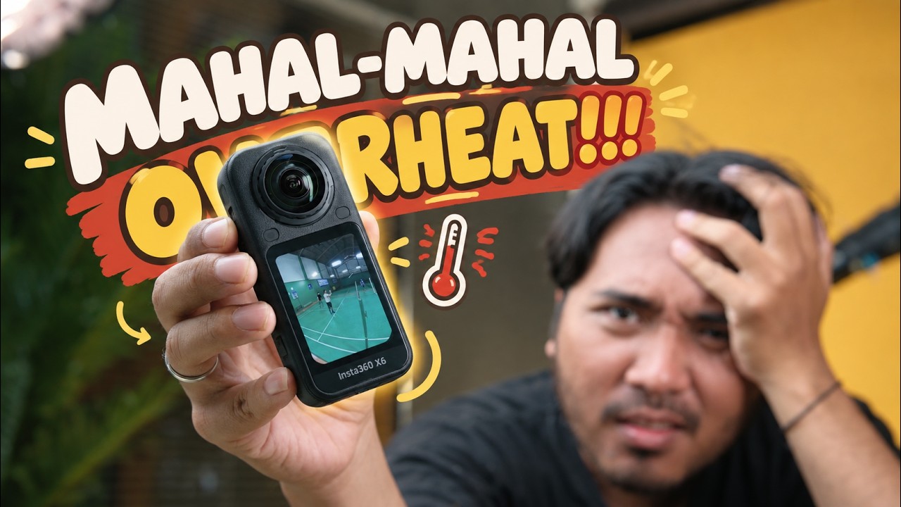 REKAM BADMINTON PAKE INSTA360 X6 MALAH OVERHEAT!