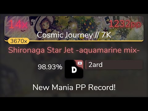 [10⭐] 2ard | Maverick - Shironaga Star Jet aquamarine [Cosmic // 7K] +DTMR 98.93% {#35 1232pp 14❌}
