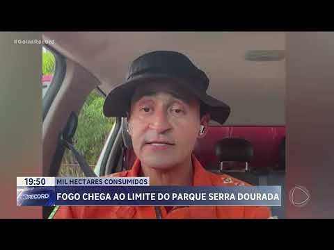 Incêndio destrói mais de mil hectares na Serra Dourada