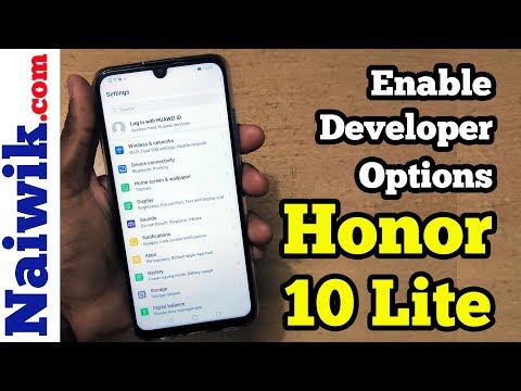 Enable Developer Options in Honor 10 Lite