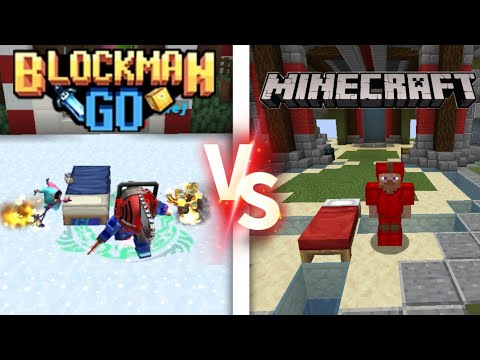 "Insane Bed Wars Showdown: Blockman GO vs Minecraft!" 🚀🔥