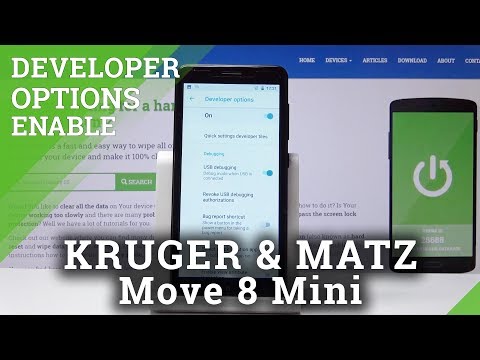 How to Activate Developer Options in KRUGER & MATZ Move 8 Mini - OEM Unlock