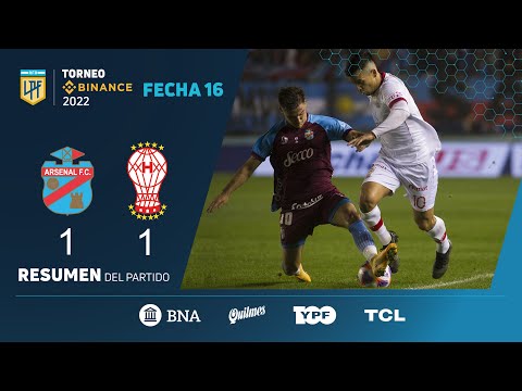 #TorneoBinance | Fecha 16 | resumen de Arsenal - Huracán