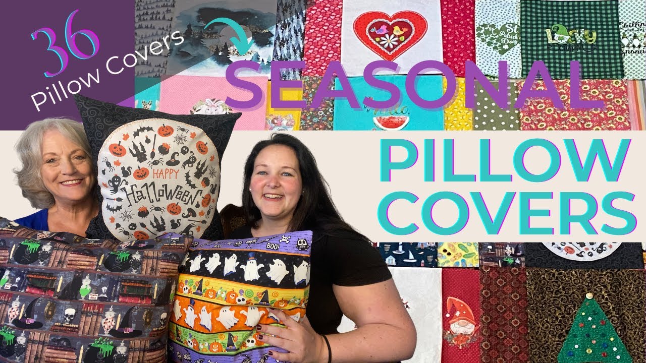 DIY Interchangeable Pillow Covers | Sewing Seasonal Pillow Covers | 20