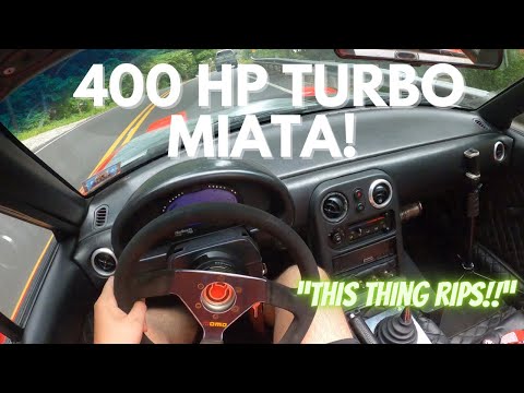 400 HP Built Turbo Miata Hits The Streets! POV Drive!!