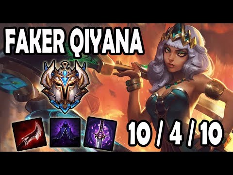 Faker Qiyana vs Renekton [ MID ] Lol Korea High ELO
