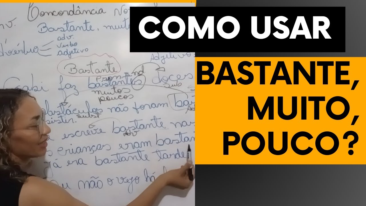 #4- Como usar bastante, muito e poucos? CONCORDÂNCIA NOMINAL  como você nunca viu!✍
