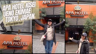APA Hotel Kisei Ueno Ekimae Tokyo Japan Hotel and Room Tour | Pinay in ATX