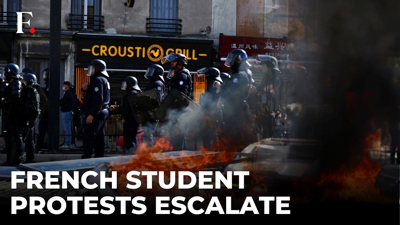 France Student Protests Escalate | Schools Ablaze As Clashes With Police Continue