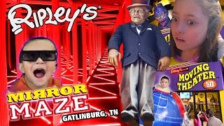 Ripley's Mirror Maze | Old Creepy Man Crush ❤ Dino Boogers | 5D Movies (Gatlinburg, TN Family Vlog)