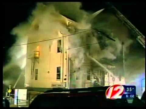 Triple decker caught on fire