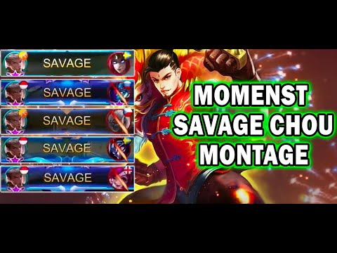 CHOU MONTAGE, MOMENTS SAVAGE TERBAIK CHOU - MOBILE LEGENDS