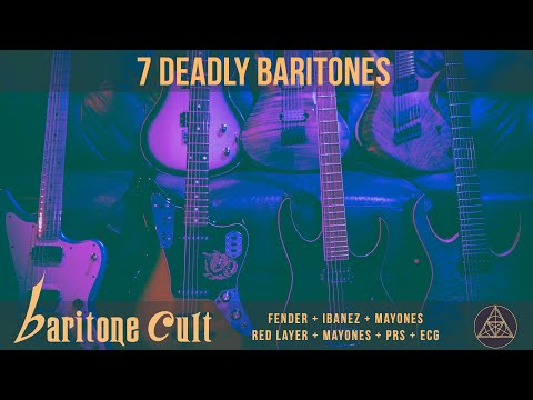 7 Deadly Baritones, Red Layer, Mayones Regius , EGC, PRS, Ibanez, Fender, Mayones Duvell