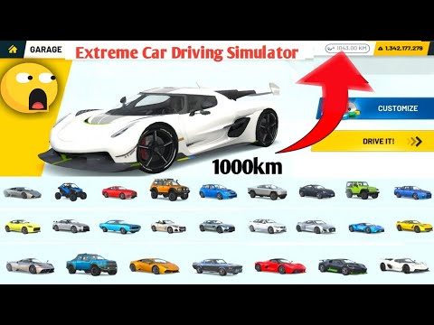 Finally!!  All Cars Unlocked in Extreme Car Driving Simulator 2022 || 1000Kms Covered