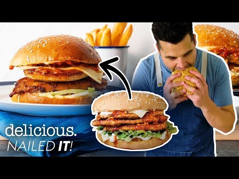 Será que Wazza consegue descodificar o famoso hambúrguer de frango Bondi do Porto? | delicioso. Austrália