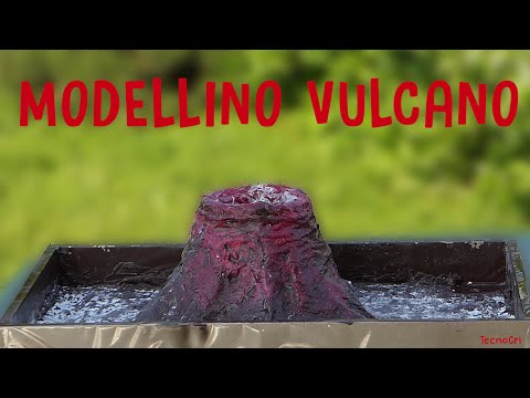 Vulcano - Costruzione modellino ed eruzione [HD] [ITA]