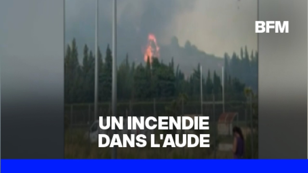 Un feu se déclare dans l'Aude, déjà 100 hectares parcourus et des habitations menacées