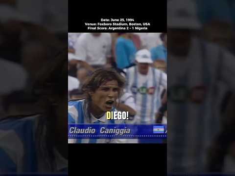 Maradona Assist → Caniggia Goal | 1994 🇦🇷 vs 🇳🇬