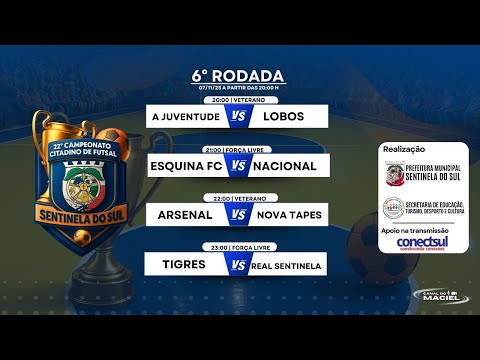 6° RODADA | CAMPEONATO CITADINO DE FUTSAL | SENTINELA DO SUL