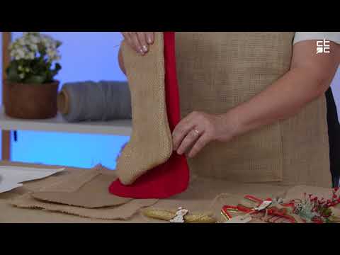 Aprenda a fazer botas natalinas