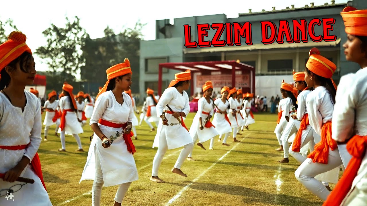 Lezim Dance Performance - Annual Sports Meet 2024 | Divya Jyoti School Daman🔥