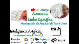 Como acessar uma linha específica de um arquivo TXT em PyTHON?  Robô L GUSTAVO