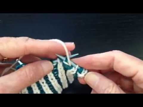 2 Color Brioche Knitting Stitch Flat